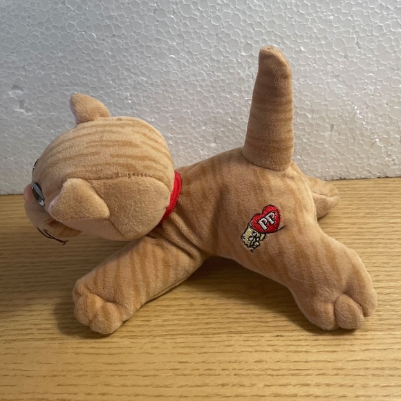 Vintage Tonka Pound Purries Cat Plush Orange Ginger Tabby Striped Stuffed Animal - Picture 2 of 9